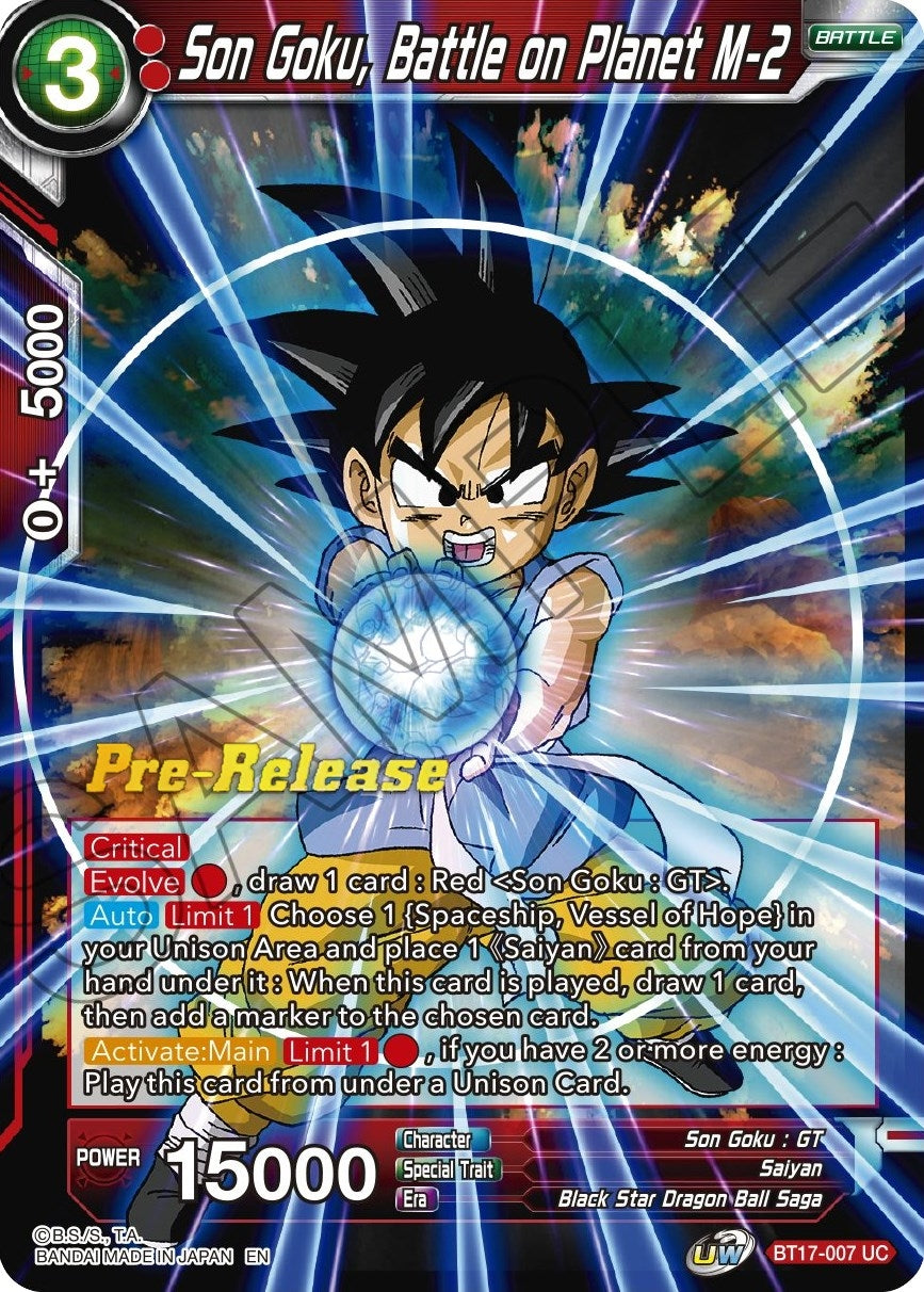 Image for Son Goku, Battle on Planet M-2 (BT17-007) (DBS-B17PRE) - Dragon Ball Super: Masters