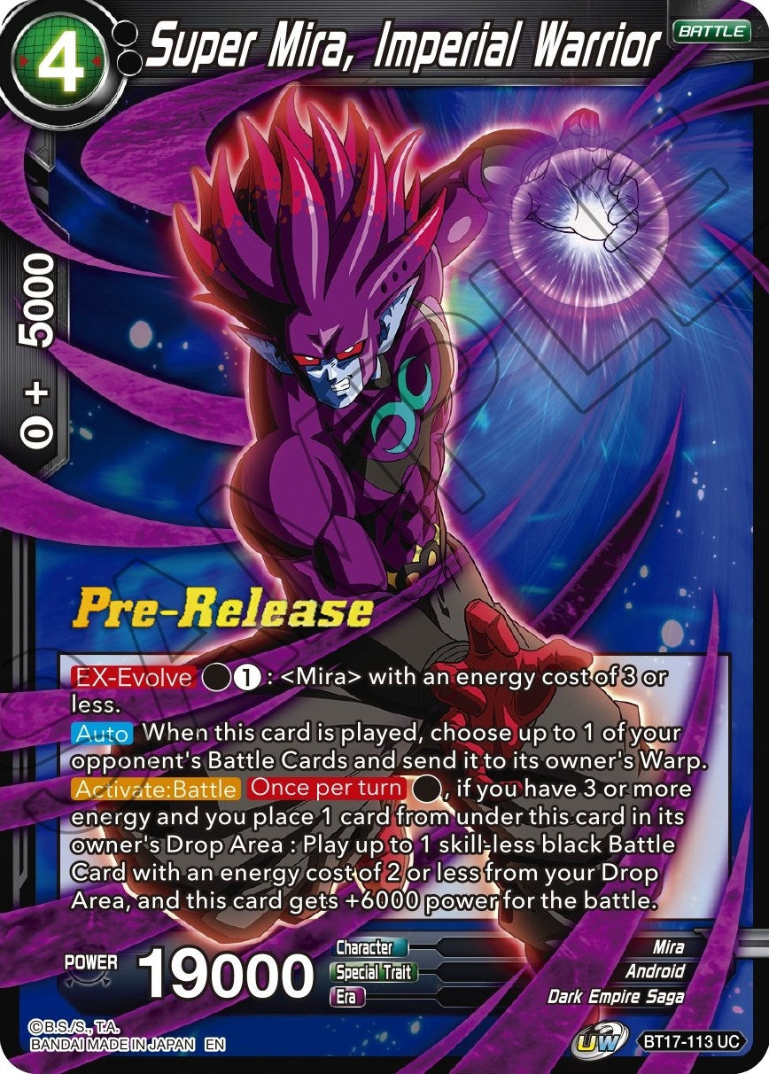 Image for Super Mira, Imperial Warrior (BT17-113) (DBS-B17PRE) - Dragon Ball Super: Masters
