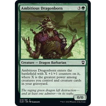 Image for Ambitious Dragonborn (213) (CLB) - Magic: The Gathering
