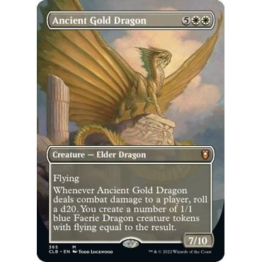 Image for Ancient Gold Dragon (Borderless) (365) (CLB) - Magic: The Gathering