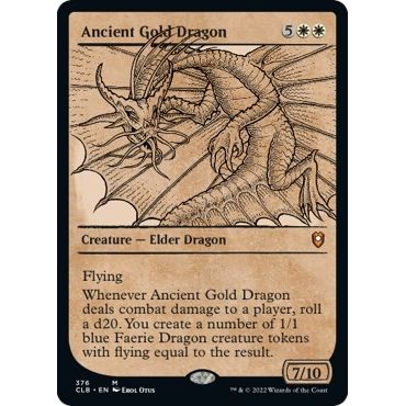 Image for Ancient Gold Dragon (Showcase) (376) (CLB) - Magic: The Gathering