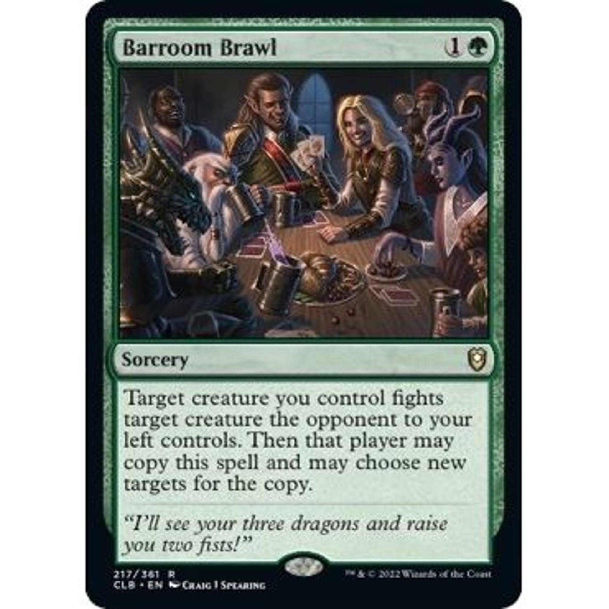 Image for Barroom Brawl (217) (CLB) - Magic: The Gathering