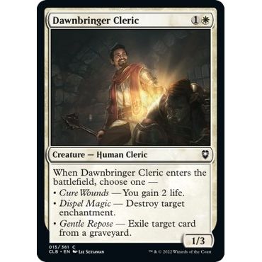 Image for Dawnbringer Cleric (15) (CLB) - Magic: The Gathering