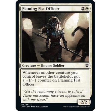 Image for Flaming Fist Officer (19) (CLB) - Magic: The Gathering