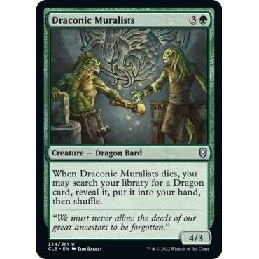 Image for Draconic Muralists (224) (CLB) - Magic: The Gathering