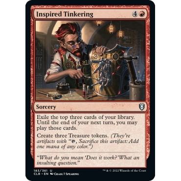Image for Inspired Tinkering (183) (CLB) - Magic: The Gathering