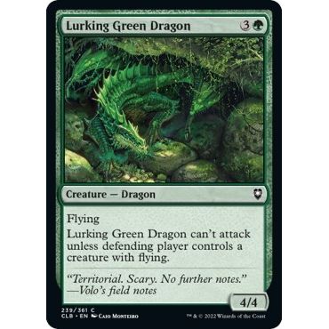 Image for Lurking Green Dragon (239) (CLB) - Magic: The Gathering