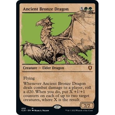 Image for Ancient Bronze Dragon (Showcase) (406) (CLB) - Magic: The Gathering