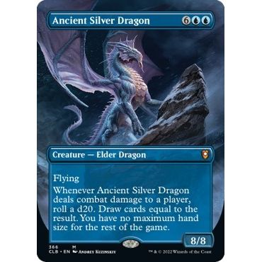 Image for Ancient Silver Dragon (Borderless) (366) (CLB) - Magic: The Gathering