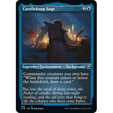 Image for Candlekeep Sage (Foil Etched) (482) (CLB) - Magic: The Gathering