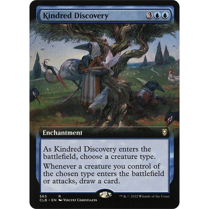Image for Kindred Discovery (Extended Art) (565) (CLB) - Magic: The Gathering