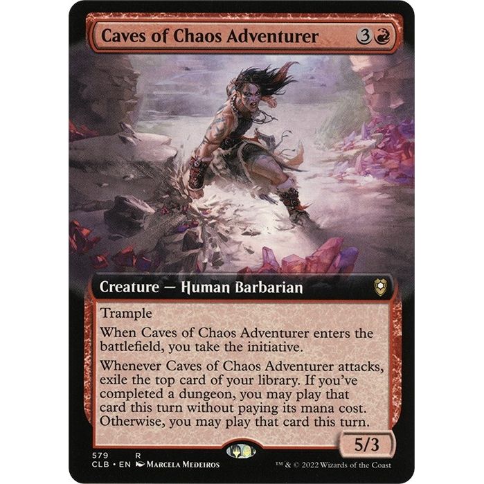 Image for Caves of Chaos Adventurer (Extended Art) (579) (CLB) - Magic: The Gathering