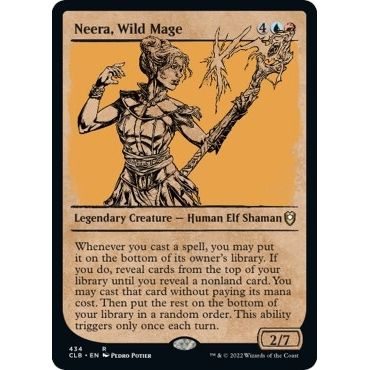 Image for Neera, Wild Mage (Showcase) (434) (CLB) - Magic: The Gathering