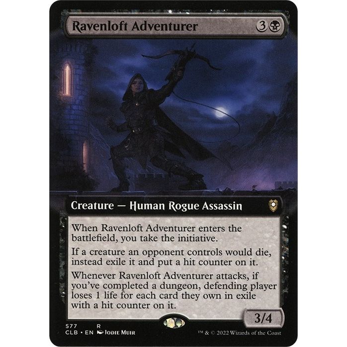Image for Ravenloft Adventurer (Extended Art) (577) (CLB) - Magic: The Gathering