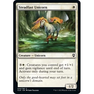 Image for Steadfast Unicorn (44) (CLB) - Magic: The Gathering