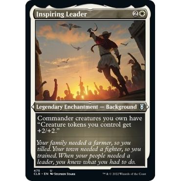 Image for Inspiring Leader (Foil Etched) (475) (CLB) - Magic: The Gathering