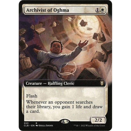 Image for Archivist of Oghma (Extended Art) (553) (CLB) - Magic: The Gathering