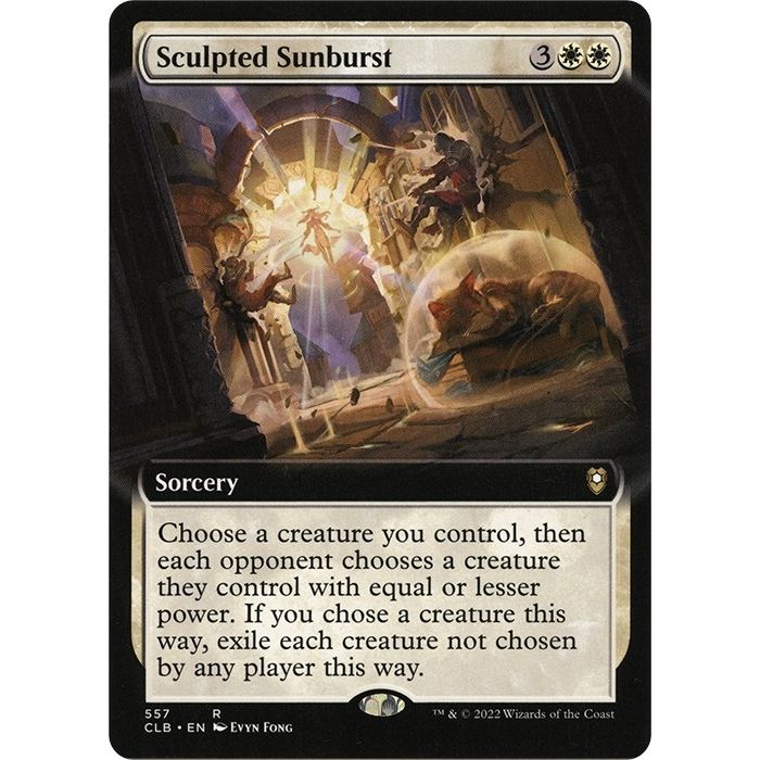 Image for Sculpted Sunburst (Extended Art) (557) (CLB) - Magic: The Gathering