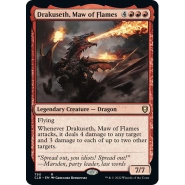 Image for Drakuseth, Maw of Flames (790) (CLB) - Magic: The Gathering