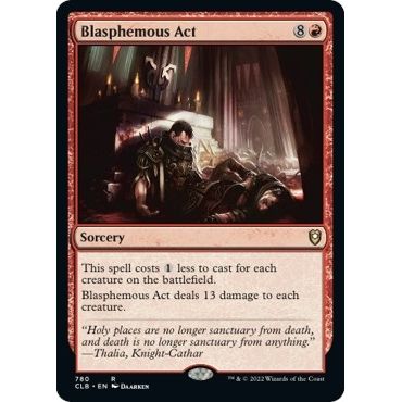 Image for Blasphemous Act (780) (CLB) - Magic: The Gathering