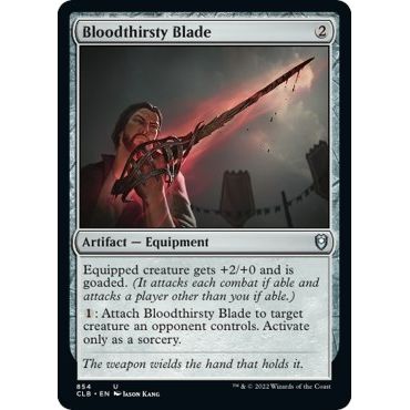 Image for Bloodthirsty Blade (854) (CLB) - Magic: The Gathering