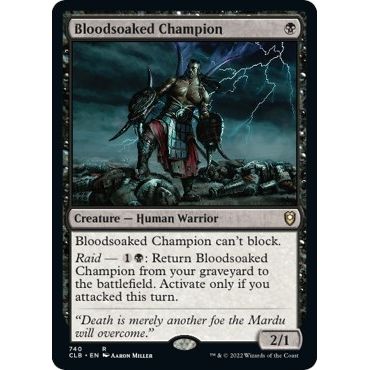 Image for Bloodsoaked Champion (740) (CLB) - Magic: The Gathering