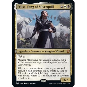 Image for Felisa, Fang of Silverquill (845) (CLB) - Magic: The Gathering