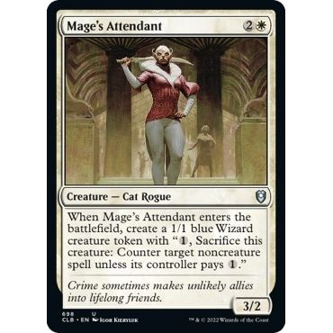 Image for Mage's Attendant (698) (CLB) - Magic: The Gathering