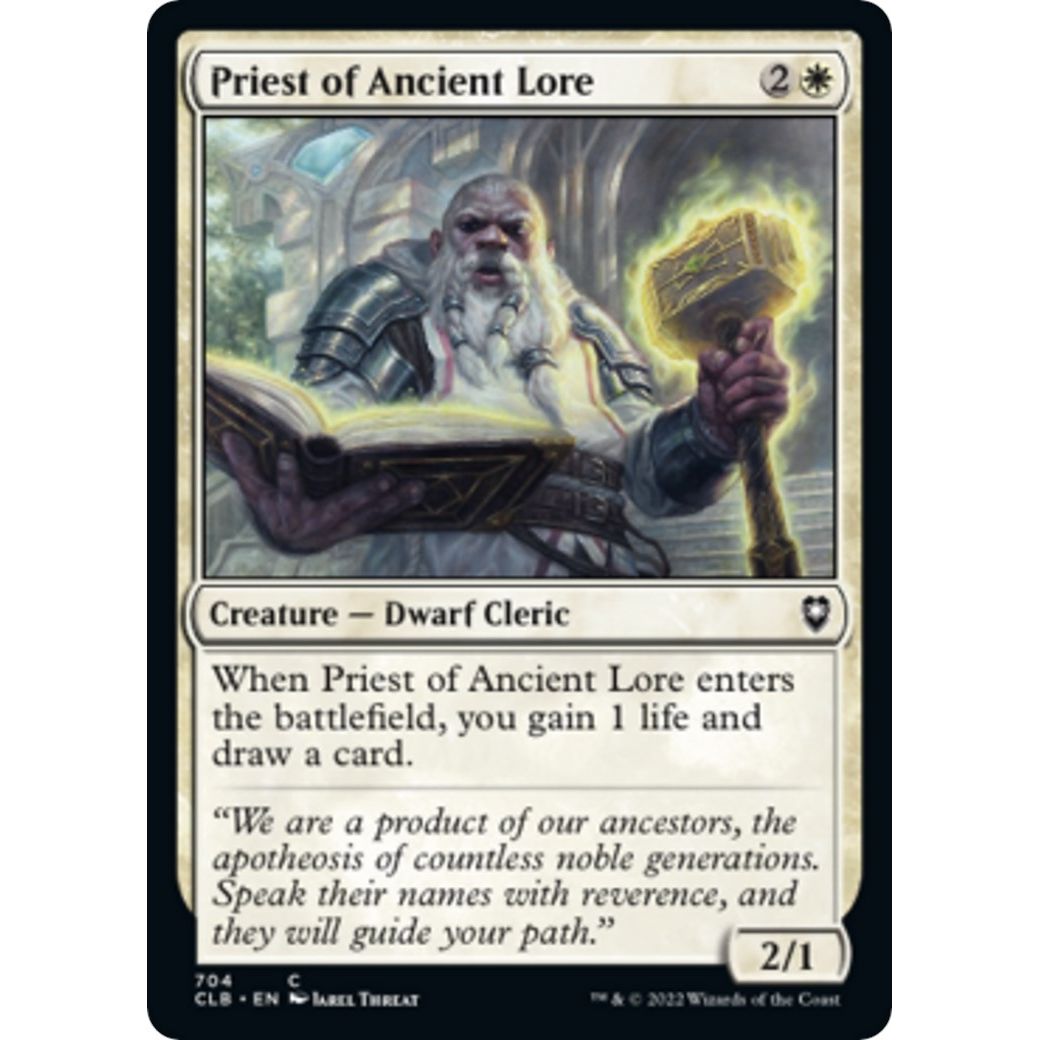 Image for Priest of Ancient Lore (704) (CLB) - Magic: The Gathering