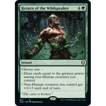 Image for Return of the Wildspeaker (831) (CLB) - Magic: The Gathering