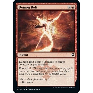 Image for Demon Bolt (787) (CLB) - Magic: The Gathering