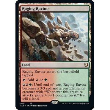 Image for Raging Ravine (910) (CLB) - Magic: The Gathering