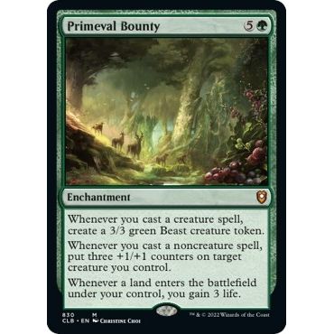 Image for Primeval Bounty (830) (CLB) - Magic: The Gathering