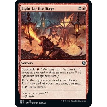 Image for Light Up the Stage (802) (CLB) - Magic: The Gathering