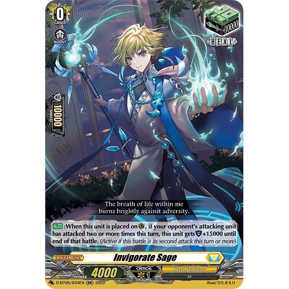 Image for Invigorate Sage (D-BT05/034EN) (D-BT05) - Cardfight Vanguard
