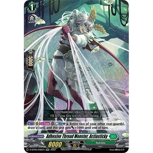 Image for Adhesive Thread Monster, Actiasticky (D-BT05/036EN) (D-BT05) - Cardfight Vanguard
