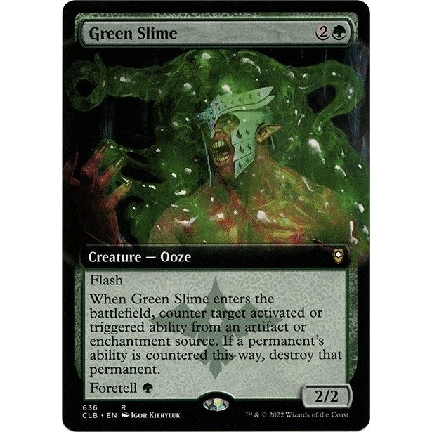 Image for Green Slime (Extended Art) (636) (CLB) - Magic: The Gathering