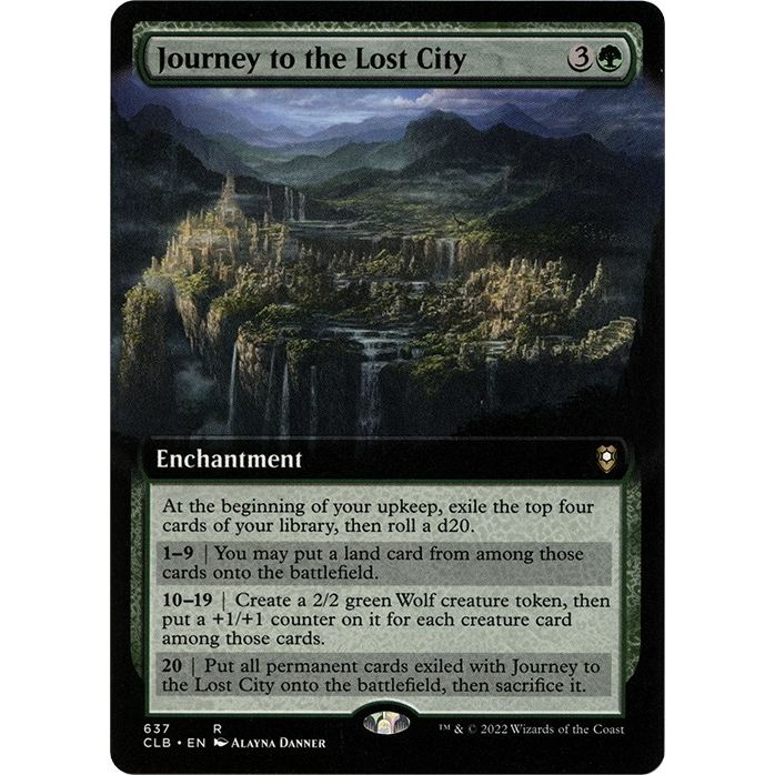 Image for Journey to the Lost City (Extended Art) (637) (CLB) - Magic: The Gathering