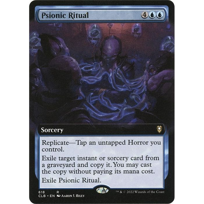 Image for Psionic Ritual (Extended Art) (618) (CLB) - Magic: The Gathering