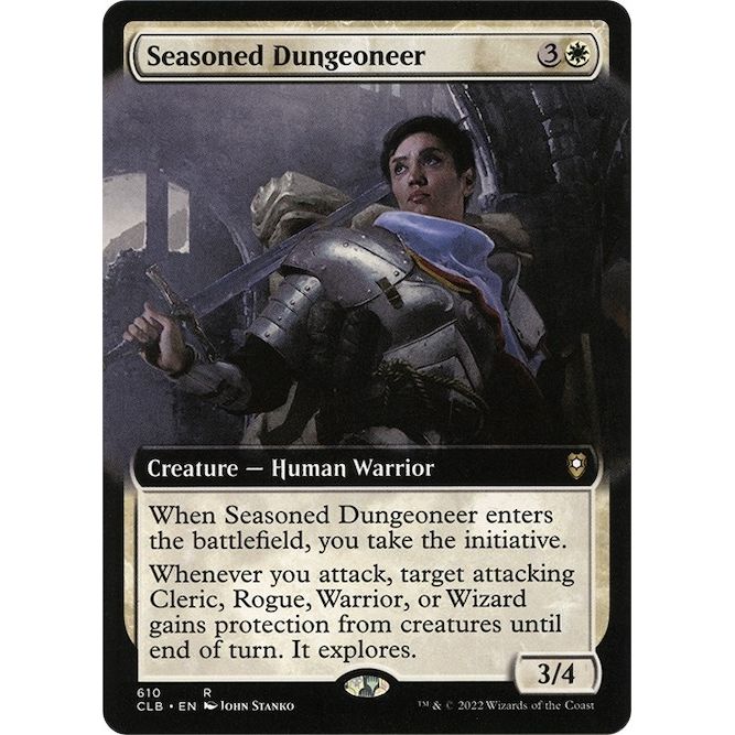 Image for Seasoned Dungeoneer (Extended Art) (610) (CLB) - Magic: The Gathering