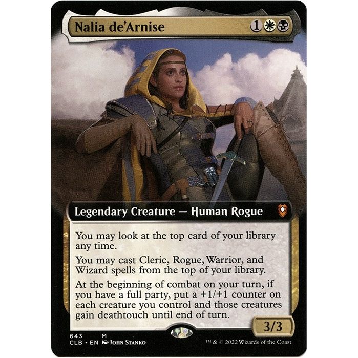 Image for Nalia de'Arnise (Extended Art) (643) (CLB) - Magic: The Gathering