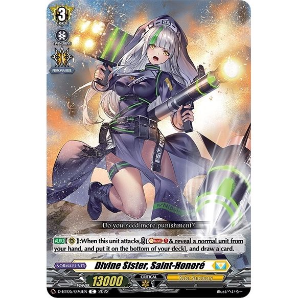Image for Divine Sister, Saint-Honore (D-BT05/076EN) (D-BT05) - Cardfight Vanguard
