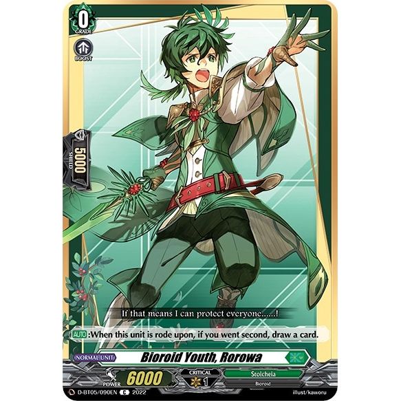 Image for Bioroid Youth, Rorowa (D-BT05/090EN) (D-BT05) - Cardfight Vanguard