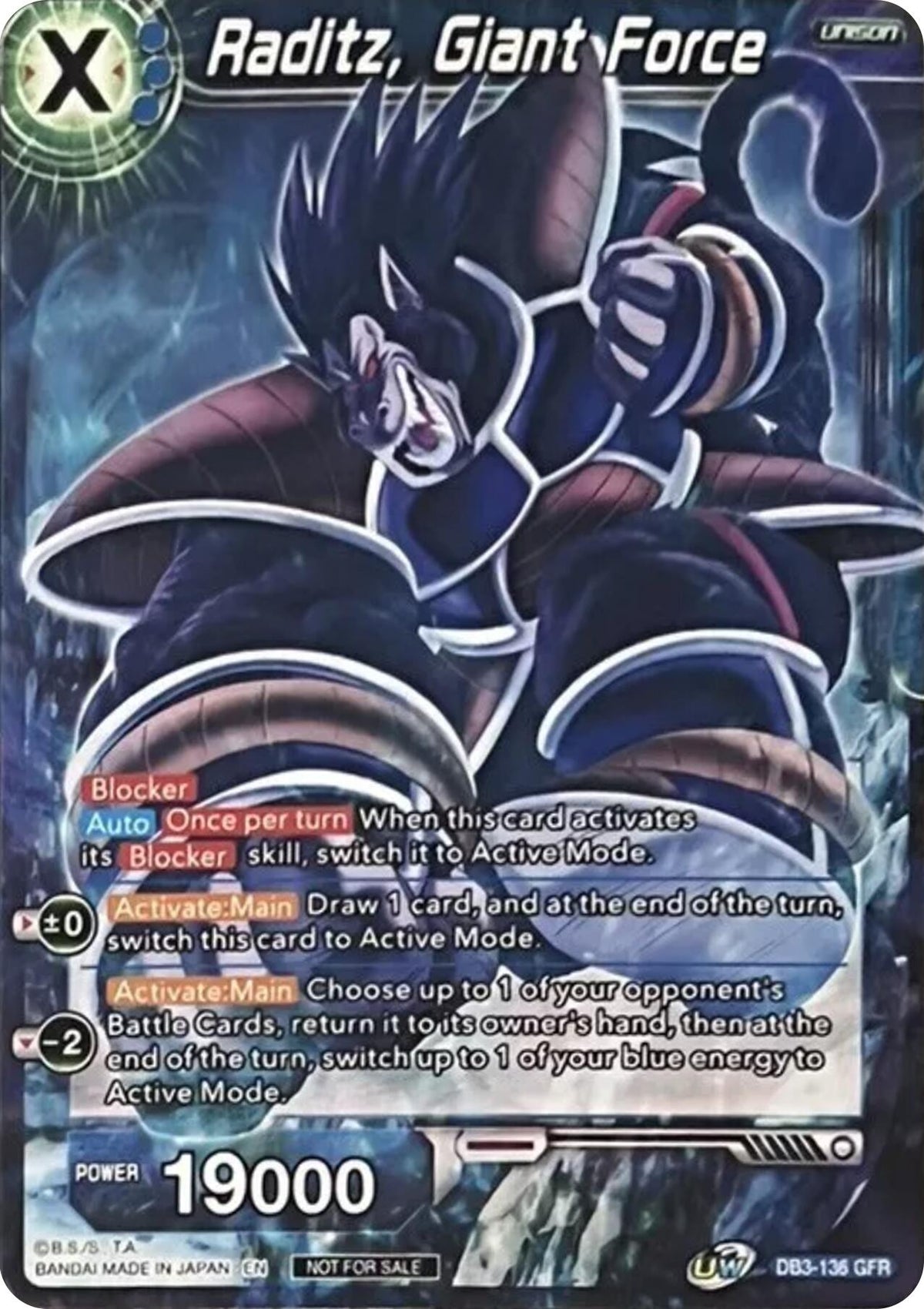 Image for Raditz, Giant Force (Tournament Pack Vol. 8) (DB3-136) (TPR) - Dragon Ball Super: Masters
