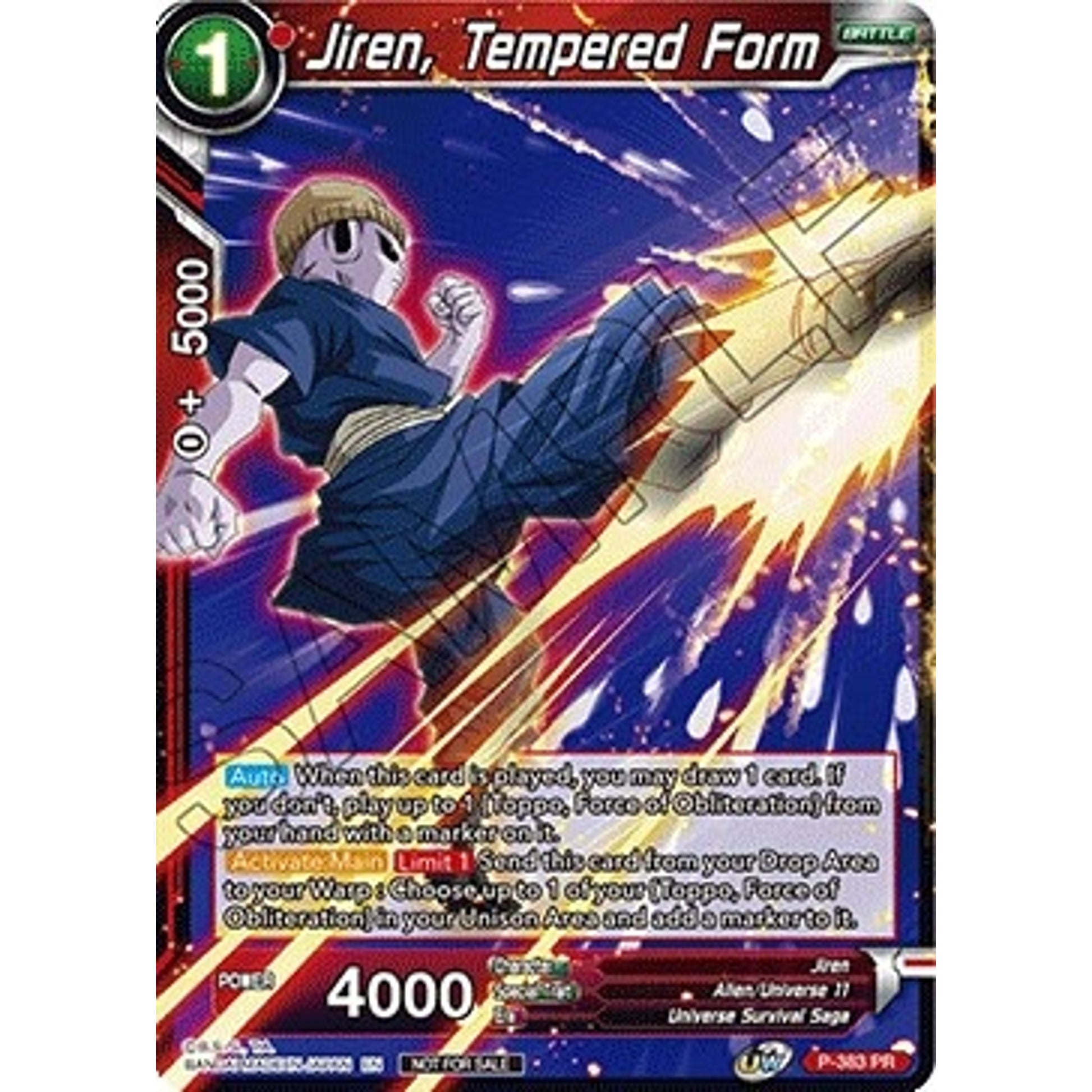 Image for Jiren, Tempered Form (Tournament Pack Vol. 8) (P-383) (TPR) - Dragon Ball Super: Masters