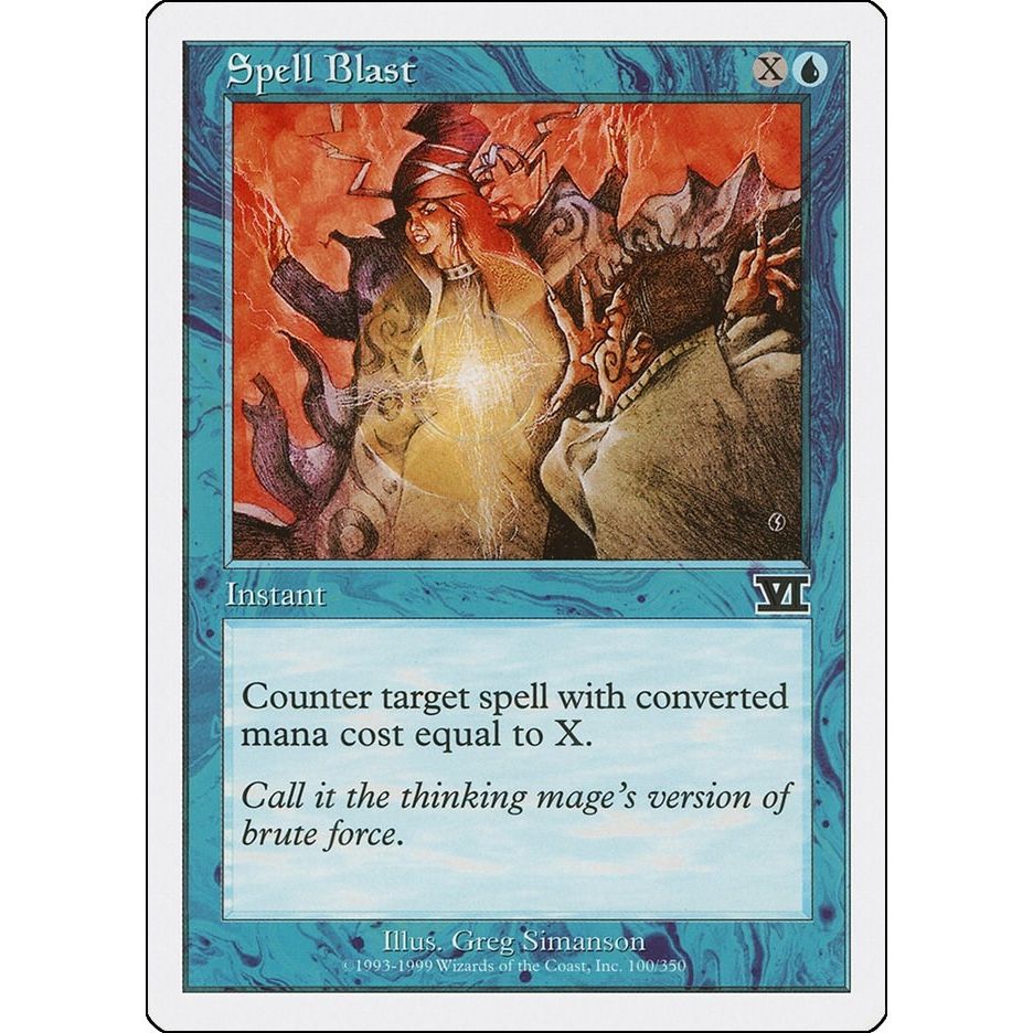 Image for Spell Blast (100) (6ED) - Magic: The Gathering