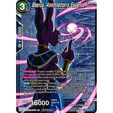 Image for Beerus, Annihilation's Essence (Tournament Pack Vol. 8) (Winner) (P-384) (TPR) - Dragon Ball Super: Masters