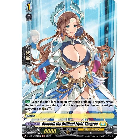 Image for Beneath the Brilliant Light, Thegrea (Holo) (D-BT05/H42EN) (D-BT05) - Cardfight Vanguard