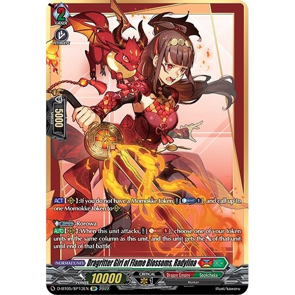 Image for Dragritter Girl of Flame Blossoms, Radylina (SP) (D-BT05/SP13EN) (D-BT05) - Cardfight Vanguard