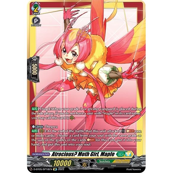 Image for Atrocious? Moth Girl, Maple (SP) (D-BT05/SP18EN) (D-BT05) - Cardfight Vanguard